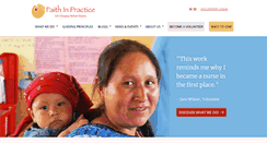 Desktop Screenshot of faithinpractice.org