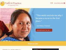 Tablet Screenshot of faithinpractice.org